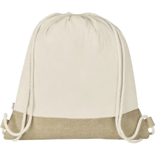 Okiyo Bijin Jute & Cotton Drawstring Bag Natural Unbranded
